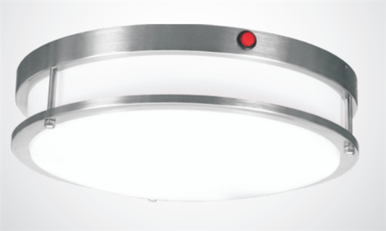 Emergency Ready 12" Double-Ring Flush Mount LED Ceiling Light | 12Inch, 16W, Multi-CCT, Emergency Backup LED Driver | HY-DR12-16W-CCT (EM)