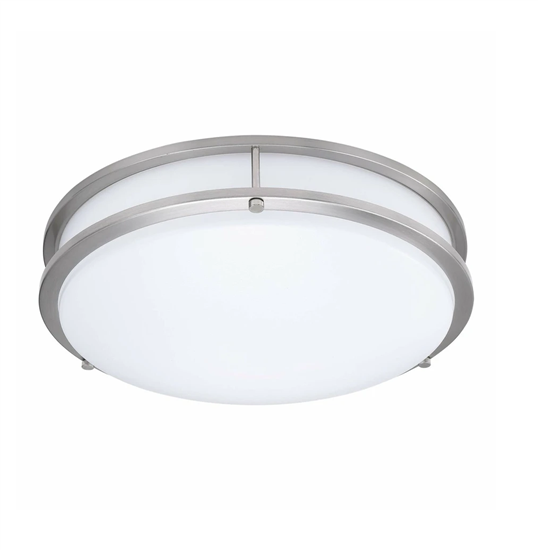 12" Double-Ring Flush Mount LED Ceiling Light | 12Inch, 16W, Multi-CCT | HY-DR12-16W-CCT