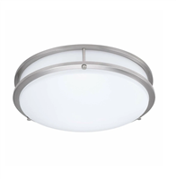 14" Double-Ring Flush Mount LED Ceiling Light | 14Inch, 22W, Multi-CCT | HY-DR14-22W-CCT