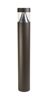 Keystone, Flat Top LED Bollard, Multi-Watt, CCT-Selectable, Bronze Finish, Cone Reflector -View Product