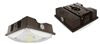 Keystone Technologies, LED Canopy Light Fixture | 8", 40W, 5000K, Bronze Finish | KT-CLED40-S1-850-VDIM