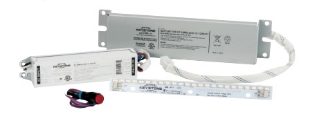 Keystone Technologies, Constant Wattage Emergency LED Battery Backup Kit | 12W, 120-277V Input | KT-EMRG-LED-12-1200-K1
