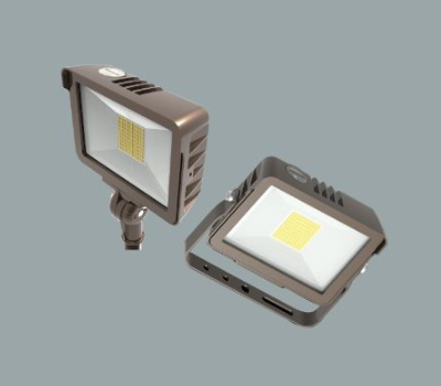 Keystone Technologies, LED Flood Light with Knuckle & Yoke Mount | 15W, Multi-CCT, Bronze Housing | KT-FLED15-R1A-UNV-8CSB-VDIM