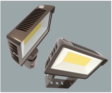 Keystone Technologies, LED Flood Light with Slip-Fitter & Trunnion Mount | 75W, Multi-CCT, Bronze Housing | KT-FLED75-R1A-UNV-8CSB-VDIM