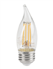 Keystone Technologies, Bent-Tip Chandelier CA11 Bulb, 5.5 Watt, E26 Base,  Clear Lens | KT-LED5.5FCA11-E26-9xx-C-View Product