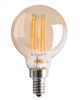 Keystone Technologies, LED Filament G16 Globe Bulb | 4.5W, 2200K, E12 Base, 120V | KT-LED4.5FG16-E12-822-A