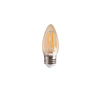 Keystone Technologies Filament B11 Lamp | 4W, 2200K, E26 Base, Amber Lens, Straight-Tip | KT-LED4FB11-E26-822-A