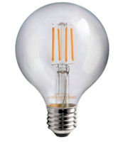 Keystone Technologies, Decorative, LED G25 Globe Bulb, 5.5 Watt, E26 Base, 90CRI, KT-LED5.5FG25-E26-9xx-C-View Product