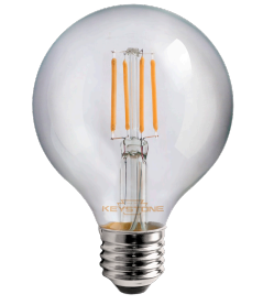 Keystone Technologies, Decorative, LED G25 Globe Bulb, 5.5 Watt, E26 Base, 90CRI, KT-LED5.5FG25-E26-9xx-C-View Product