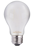 Keystone Decorative Filament A19 LED Bulb | 5W, 2700K-5000K, Frosted Lens, E26 Base | KT-LED5FA19-E26-9xx-F