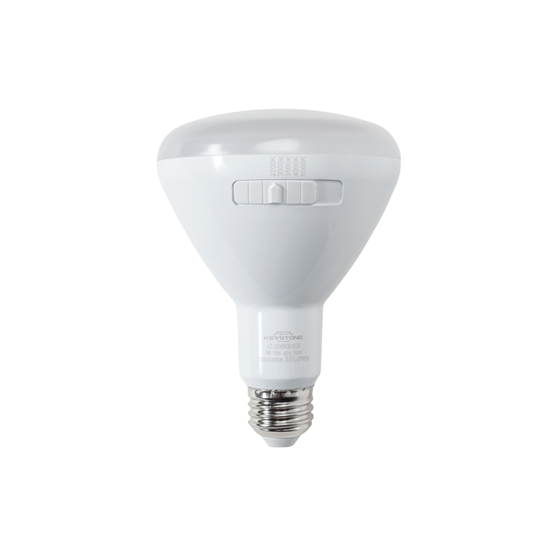 Keystone, Essential Series BR30 Bulb, 9 Watt, E26 Base, CCT-Adjustable, Phase-Dimming, 65W Equivalent, KT-LED9BR30-8CSF-View Product