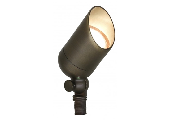 WestGate 12 Volt Solid Brass Directional Landscape Light | 5W, 3000K, Antique Bronze | LD-006-BZ