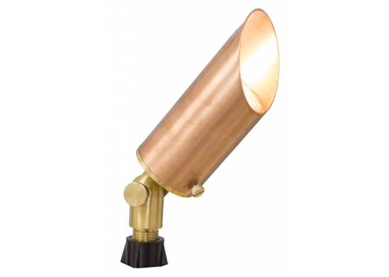 WestGate 12 Volt Solid Copper Directional Landscape Light | 5W, 3000K, Copper Finish | LD-098-CR