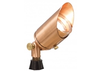 WestGate 12 Volt Solid Brass Directional Landscape Light | 5W MR16 Bulb, 3000K, Solid Copper | LD-176-CR