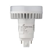 Light Efficient Design, 4-Pin CFL Replacement LED Lamp | 12W, G24q/GX24q Base, Type A+B, Choose Color Temp | LED-7318-A