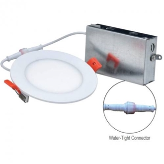 LED Thin Recessed Light, 10 Watts, 4 Inch, LED-FRP-WH4-5K -View Product