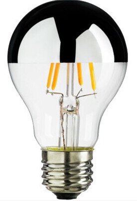 EiKO LED Advantage Filament Silver Bowl A19 Bulb, 7W, 2700K - View Product