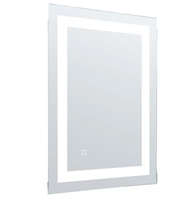 Westgate LED Touch Sensitive Mirror, 44 Watts, Selectable Color, Dimmable with Defogger Feature, LMIR-18-2436-MCT-DF