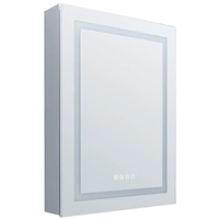 Westgate LED Touch Sensitive Mirror and Cabinet, 35 Watts, Selectable Color, Dimmable with Defogger Feature, LMIR-MC18-2432-MCT-DF