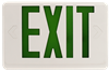 LEDone, LED Exit Sign, 1.2 Watt, White Housing, Green Lettering, LOC-EXIT-1.2WGLW- View Product