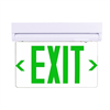 LEDone, Exit Sign, 3.5 Watt, White Housing, Clear Face, Green Letters, LOC-EXIT-3.5WGLW-CL- View Product