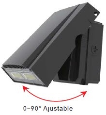 LEDone Outdoor LED Adjustable Wall Pack, 30 Watt, IP 65, 5000K- View Product.