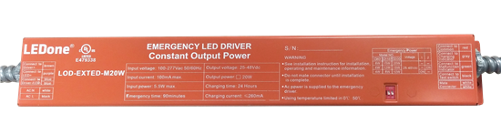 LEDone, 90 Minute, 20W Max, Selectable Power, Emergency Battery Backup-View Product