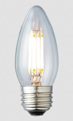 Archipelago LED Filament B10 Chandelier Bulb | 2W, E26 Base, 2400K, Clear Lens | LTB10C20024MB **Case of 12**
