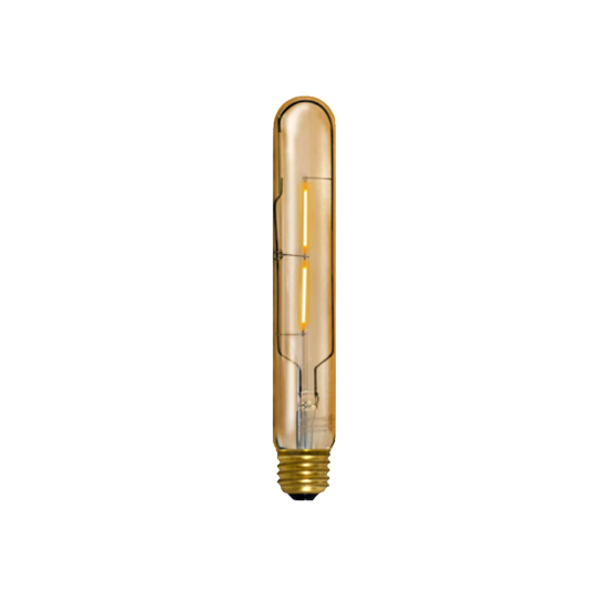 Archipelago LED Filament T10 Tubular Bulb | 2W (40W Equivalent), E26 Base, 2200K, Amber Lens | LTTB10V20022MB