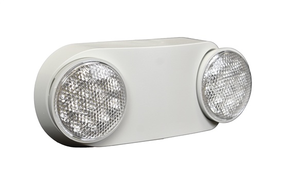 LED Emergency Light | 2 Adjustable Round Heads, 2.4 Watts, 3.6V Battery Backup, 120-277V, Damp Location | OEMW -View Product