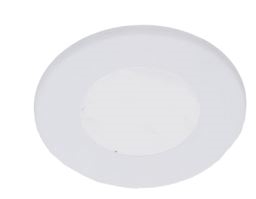 WestGate Round 12V LED Puck Lamp | 2W, 3000K, White Finish, Surface or Recess Mount | PL12-30K-WH