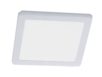 WestGate 12V Square LED Puck Light | 4", 3.5W, 3000K, White Finish | PL12S-30K-WH