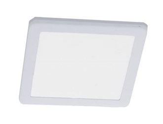 WestGate 12V Square LED Puck Light | 4", 3.5W, 5000K, White Finish | PL12S-50K-WH
