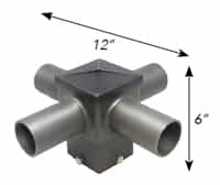 WestGate Square (quad) Horizontal Tenon, 90Âº, Bronze - View Product