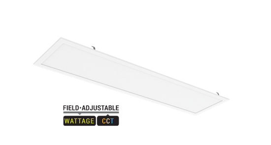 Portor Lighting 1x4 LED Flat Panel | Multi-Watt (20W,25W,30W), Multi-CCT, 0-10V Dimming | PT-BLP8-14-3CP