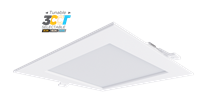 Portor Lighting 6" Square LED Recessed Downlight | 12W, 5-in-1 CCT, TRIAC Dimming, IC Rated | PT-DLS2-S-6I-12W-5CCT