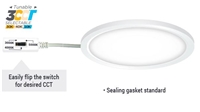 Portor Lighting 5" Round LED Surface Mount Downlight | 10W, 5-in-1 CCT, TRIAC Dimming | PT-DLSM2-R-5I-10W-5CCT