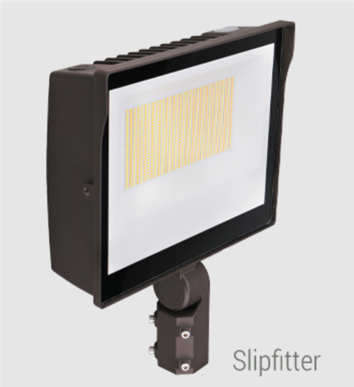 Portor Lighting LED Flood Light with Slip-Fitter Mount | 105W, Multi-Color, Type III Lens | PT-FLS1-105W-3CCT-SF