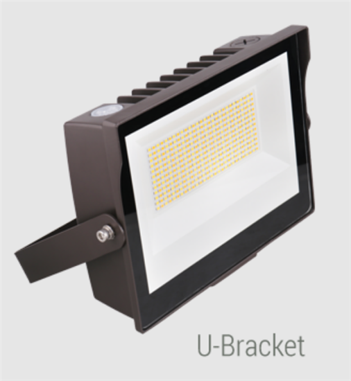 Portor Lighting LED Flood Light, 35 Watts, Selectable Color, U-Bracket, Dimmable, PT-FLS1-35W-3CCT-UM- View Product