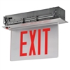 LED Recessed Edge Lit Exit Sign, Aluminum Housing- View Product