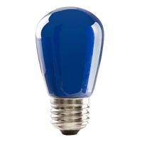 Halco, S14 Blue LED Sign Lamp | 1.4W, Medium E26 Base, Wet Location Rated | S14BLU1C-LED