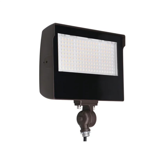 Halco, Sektor Series, Medium LED Flood Light, 50/60/80 Watt, CCT-Selectable, Knuckle Mount, Adjustable Beam Angle, 120-277V, Integrated Photocell