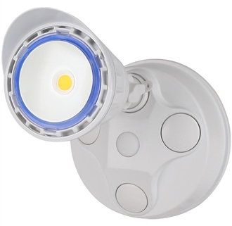 WestGate LED Security Light | 10W, 5000K, Powder-Coated White | SL-10W-50K-WH-D