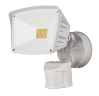 WestGate LED Security Light | 28W, 3000K, White Finish, PIR Sensor | SL-28W-30K-WH-P