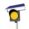 SOLTECH, Solar Traffic Light | 12", Yellow, 6W, Fits 3"-4" Diameter Poles, Single Head, 12Hr. or 24Hr. Modes | STL-BCN-S12DYL