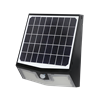 SOLTECH, Solar Wall Pack Light with Adjustable Panel | 7W, 4000K or 5000K, Wall Mount, Built In Motion Sensor, Black Finish | STL-SWL07XWMBK