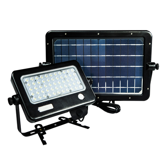 SOLTECH, SOLTAB Series, Indoor/Outdoor Solar Light, 10 Watt, 4000K, Wall Mount, Black Finish, Programmable-View Product