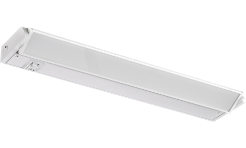 WestGate 120V Adjustable LED Undercabinet Light | 12", 5W, Multi-CCT, White Finish, 6' Power Cord Included | UCA-12-WHT