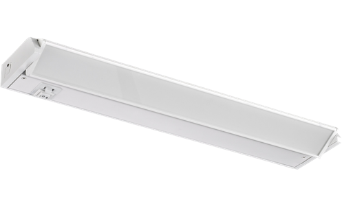 WestGate 120V Adjustable LED Undercabinet Light | 16", 6.5W, Multi-CCT, White Finish, 6' Power Cord Included | UCA-16-WHT