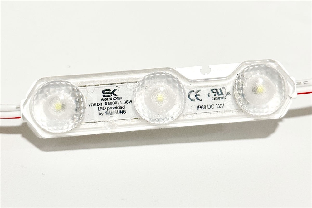 LLW LED Channel Letter LED Modules | 25Ft., 50 Modules Total (2 per Ft.),  1.08W Each, 12V, 6500K | VIVID3-WHITE | LED Lighting Wholesale Inc.